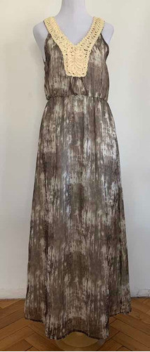 Vestido Largo Sin Mangas. Mujer. Talle S  #atu2 0