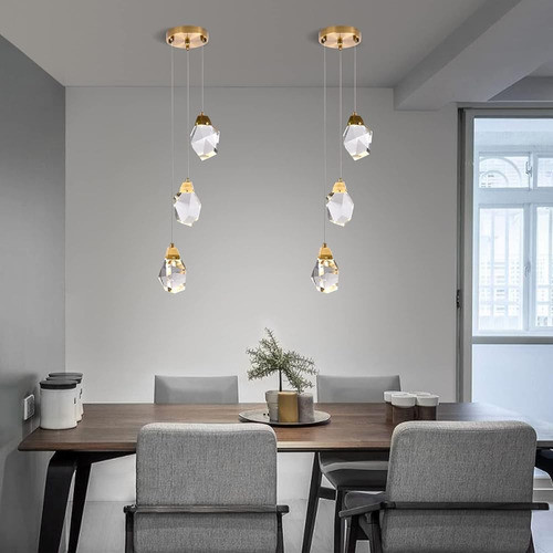 Lámparas De Araña De Cristal Modernas, Lámpara De Techo Regu 1