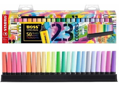Marcador Resaltador Fluo Stabilo Boss Set X23 1