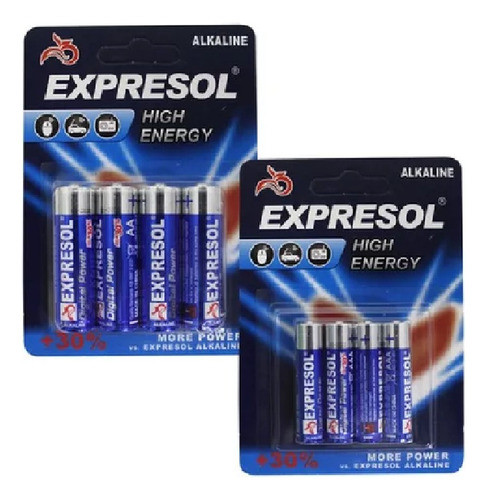 4 Pilas Expresol Alcalinas En Blister Aaa 1