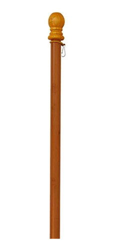 56 Pino Bandera Polo De Madera Con Funda De Plástico 0