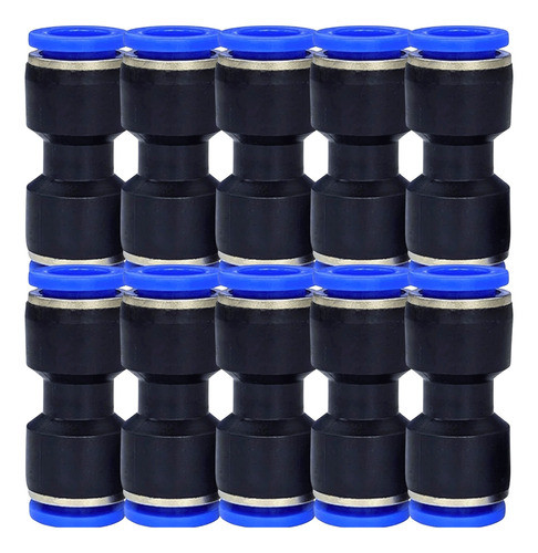 10 Conexao Pneumatica Uniao/ Emenda Com Reducao 10 X 8mm 1