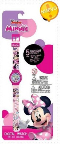 Reloj Pulsera Infantil Digital Minnie Mouse Tts Tuttishop 1