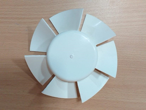 Turbina Plastica Para Extractor 14 Cm Diametro - Eje 4 Mm 0