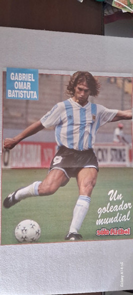 Póster Batistuta 1993 Sólo Fútbol 0