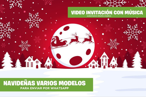 Invitación Video Tarjeta Navideña Animada Y Con Música. 0