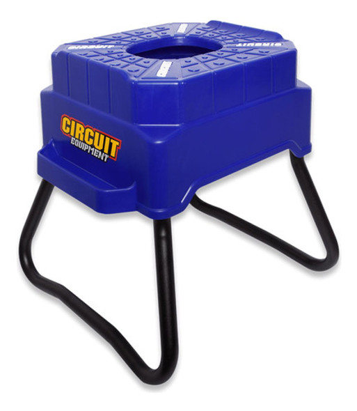 Banco Caballete Enduro Cubic Motocross Azul Circuit 0