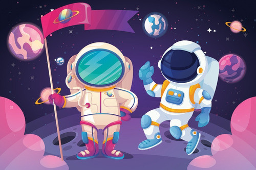 Astronauta Photocall Imprimible Corpóreo Cartel Gigantografí 1