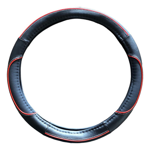 Cubre Volante Universal - Negro Y Rojo 0