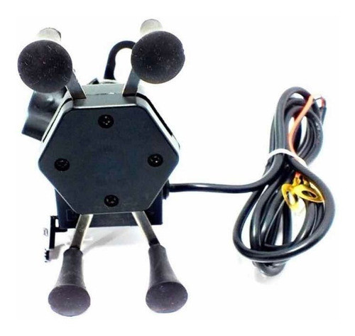 Suporte Aranha Carregador Moto Celular Fixa Retrovisor- Usb 0