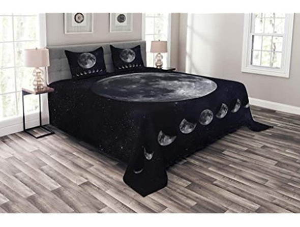 Colcha Lunarable Moon Phases, Luna Gigante En El Cielo Noctu 0