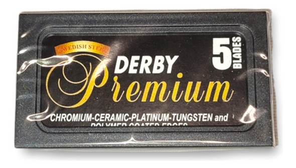 Filo De Navaja Hojas Dobles Derby Premium X5u Barberia 0
