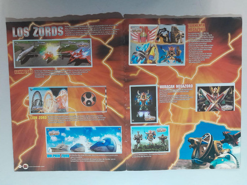 Álbum De Figuritas Power Ranger Ninja Storm Con 25 Faltantes 1