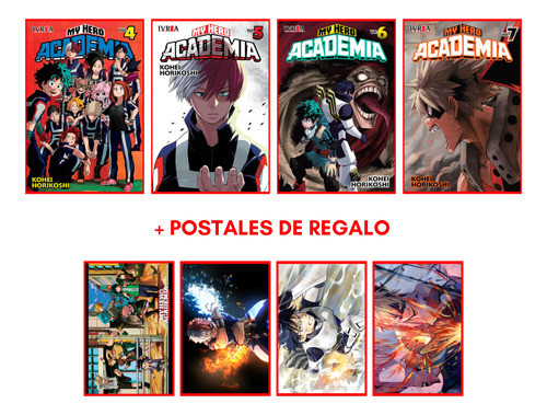Combo My Hero Academia 4 A 7 - Manga - Ivrea 0