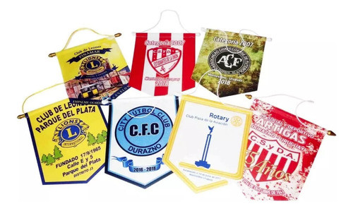 10 Banderines Chicos Sin Flecos 0