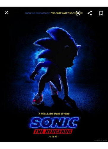 Poster Sonic La Película 1 Metro 0
