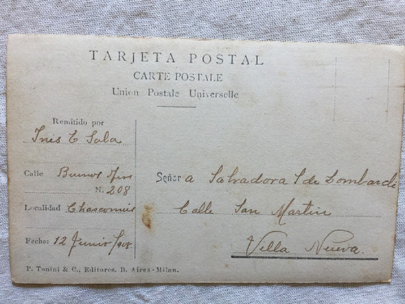 Postal Chascomus Recuerdos De Argentina 1906 1