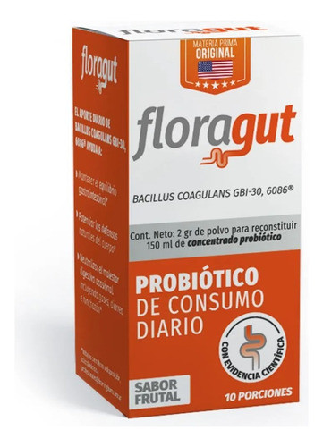 Floragut Probiotico Suplemento Dietario Salud Digestiva 0