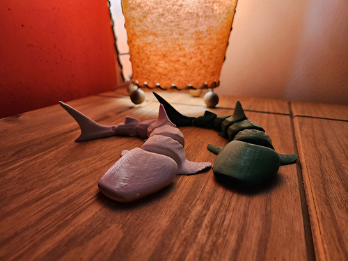 Tiburón Ballena En 3d Articulado - Ideal Para Regalo O Decor 1