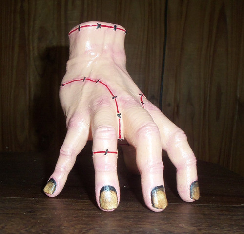 Thing Addams Dedos Locos Adams Pintada A Mano 0