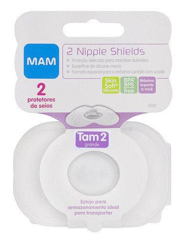 Protetor De Seios Mam 2un Tam 2 Grande Proteção Conforto 0