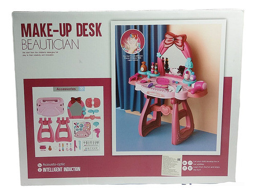Tocador Belleza Make Up Rosa 1