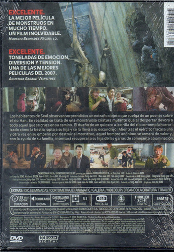 The Host - Dvd Nuevo Original Cerrado - Mcbmi 1