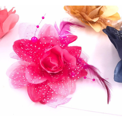 Promoção 30 Pçs - Flores De Poliéster Em Névoa Pra Montagem 1