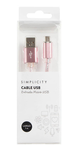 Cable Usb Simplicity Entrada Micro Usb 0