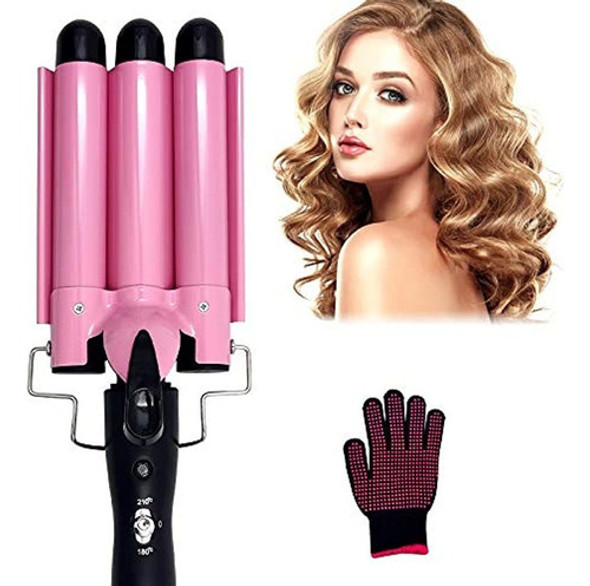 Newlemo Rizador De Pelo De 3 Barriles De 25 Mm, Rizador De 1 0 Newlemo Rizador De Pelo De 3 Barriles De 25 Mm, Rizador De 1 0