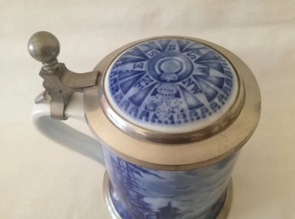 Antiguo Tankard Navío Alemán Edición Especial Medio Litro 1