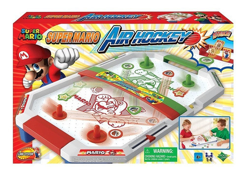 Jogo De Mesa Super Mario Air Hockey Com Acessórios Epoch 0
