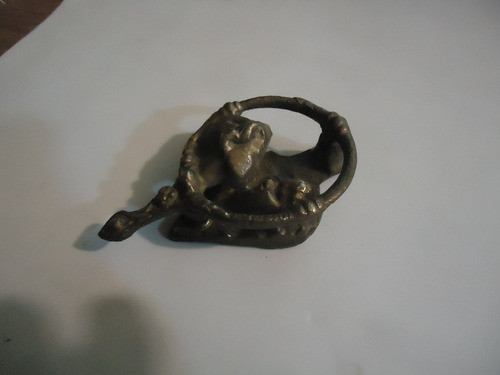 Llamador De Bronce P/puerta  Pareja Besándose -c7 1