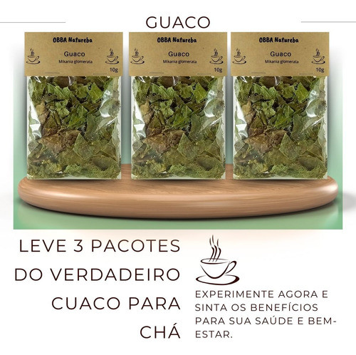 Kit 3 Chá De Guaco 100% Puro O Verdadeiro Mikania Glomerata 1