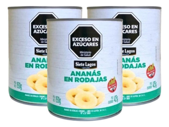 Palmitos En Rodajas Siete Lagos 800 Gr. Pack X3 0