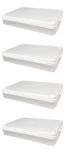 Set X 4 Recipiente Para Fiambre Individual Con Tapa Cocina 0