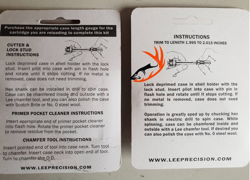 Trimmer / Recortador Lee Completo 300 Win Mag ! Lyman Rcbs 1