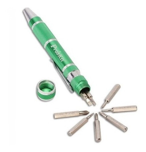 Set Destornillador Proskit Sd-9814 Bolsillo 9 Piezas Metal 1