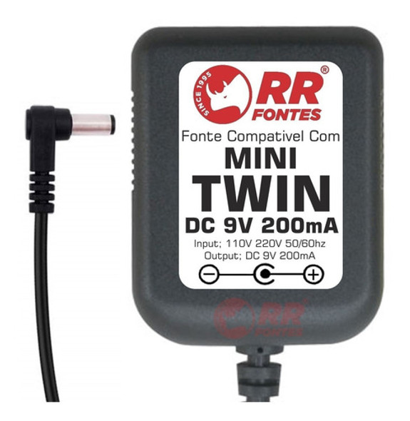 Fonte 9v 200ma Para Mini Amplificador Fender Mini 65 Twin 0