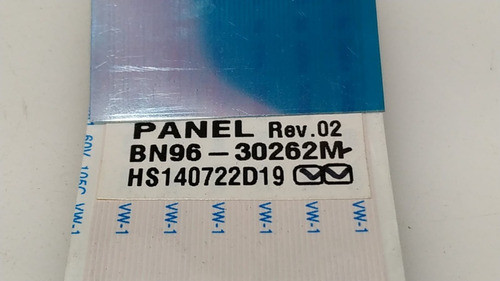 Flex Cable Lvds Samsung Un55hu7200f Bn96-30262m 1