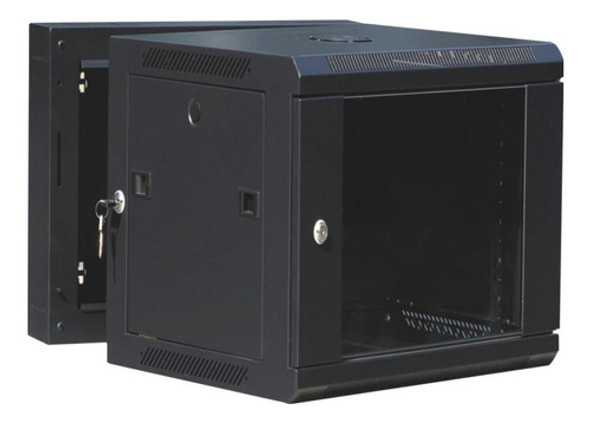 Rack -vf- 9u Pivotante 600x550 Negro + Pdu 6 Tomas+tornillos 0