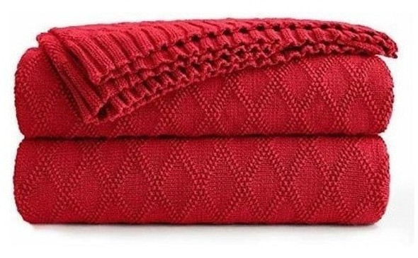 Ropa De Cama Longhui Algodon Vino Rojo Cable Manta Tejida P 0 Ropa De Cama Longhui Algodon Vino Rojo Cable Manta Tejida P 0