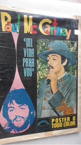 Revipóster Paul Mc Cartney Retro. Impecable 0