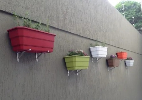 Vaso Caixa Plástica Para Plantio Jardineira 40 Cm Al-706 1 Vaso Caixa Plástica Para Plantio Jardineira 40 Cm Al-706 1