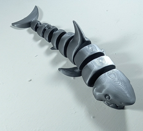 Tiburón Articulado Abre La Boca Impreso En 3d Alvarena3d 1
