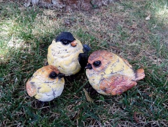 Conjunto De Jardín Al Aire Libre 3 Resina Bird Decoración Es 1 Conjunto De Jardín Al Aire Libre 3 Resina Bird Decoración Es 1