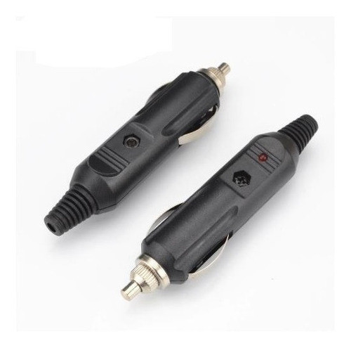 Conector Toma Macho 12v Encendedor De Auto C/fuse Y Led 0