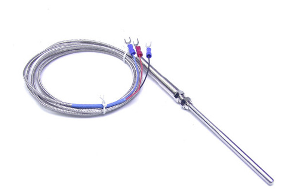 Sensor - Sonda Pt100 - Tres Hilos 5x100mm Rosca, Cable 2 Mts 0