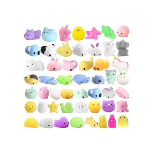 5 Squishy Mochi Animals Antiestres Random Souvenir 3cm 0