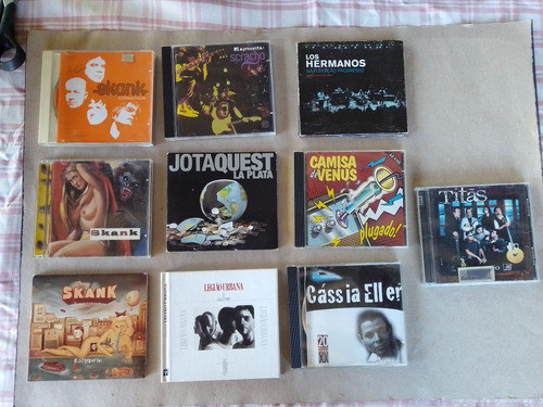 10 Cd Rock Brasil: Skank, J. Quest, Los Hermanos E Outros. 0